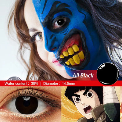 Black Sclera Contact Lenses