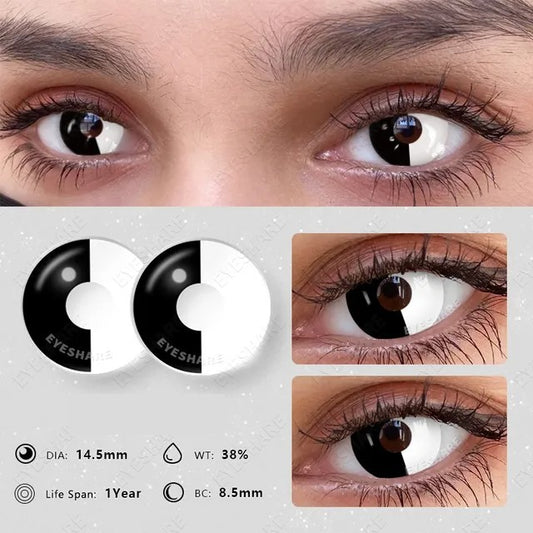Black and White Contact Lenses