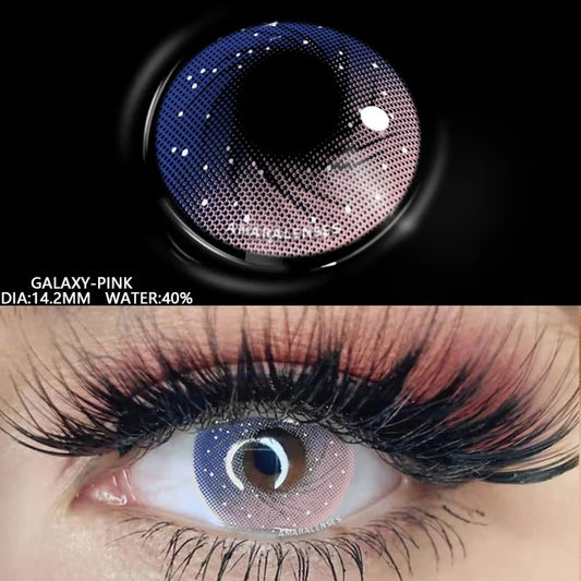 Galaxy Pink Contact Lenses