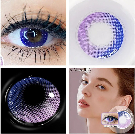 Galaxy Purple Contact Lenses