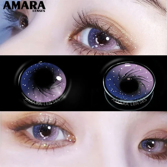 Galaxy Purple Contact Lenses