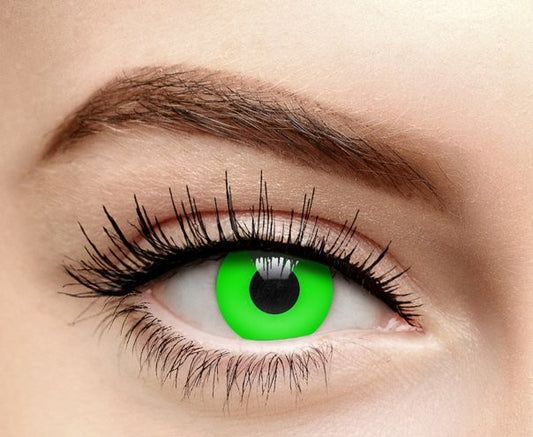 Green Glow in the Dark Contact Lenses (UV)