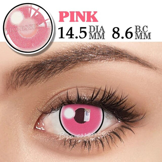Pink Demon Contact Lenses