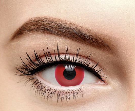 Red Glow in the Dark Contact Lenses (UV)