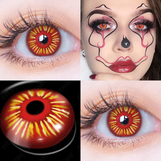Red Fire Contact Lenses