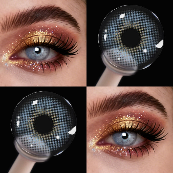 Blossom Blue Contact Lenses