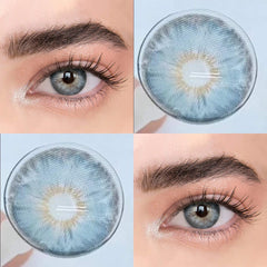Blossom Blue Contact Lenses