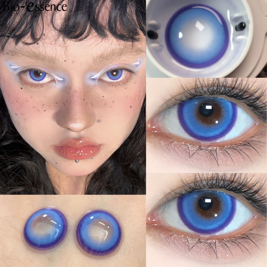 Double Trouble Blue Contact Lenses