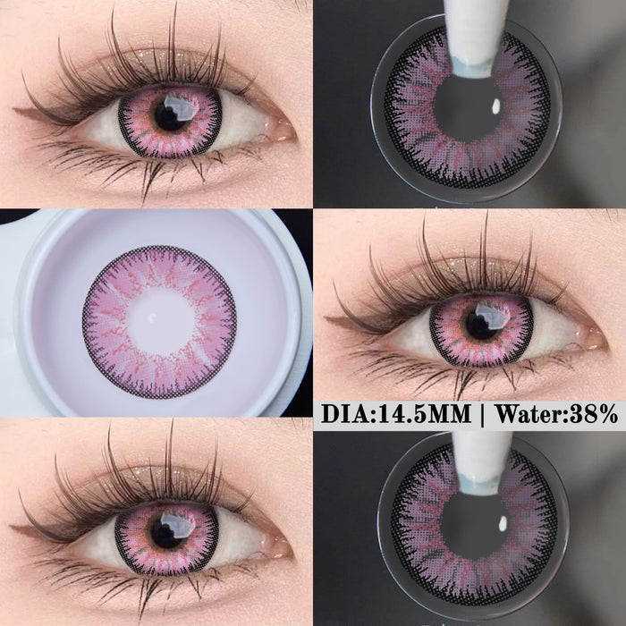 Pretty in Pink Contact Lenses