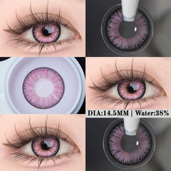 Pretty in Pink Contact Lenses