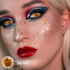 Akaza Demon Slayer Sclera Contact Lenses