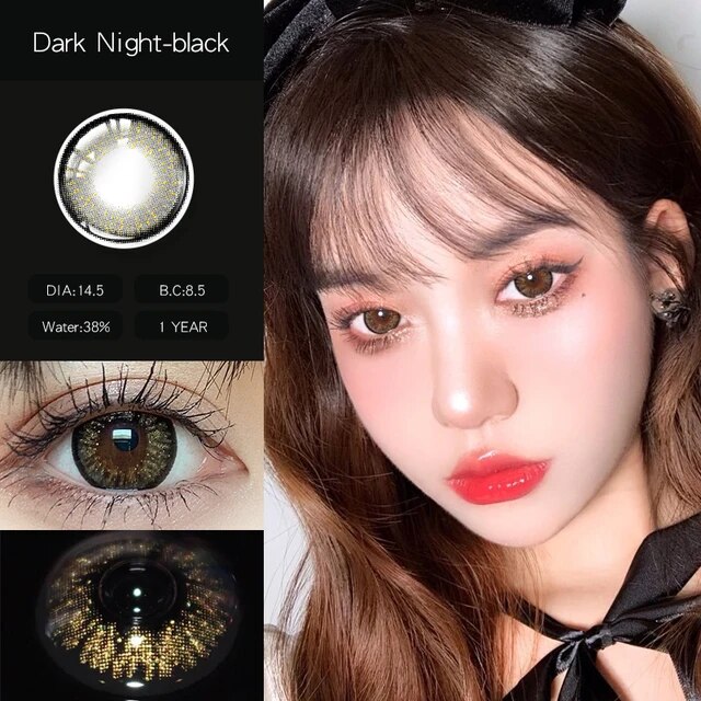 Black & Gold Contact Lenses