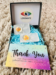 Blood Splatter Yellow Contact Lenses