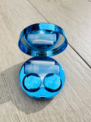 Diamond Blue Contact Lens Case & Kit