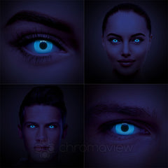 Blue Glow in the Dark Contact Lenses (UV)