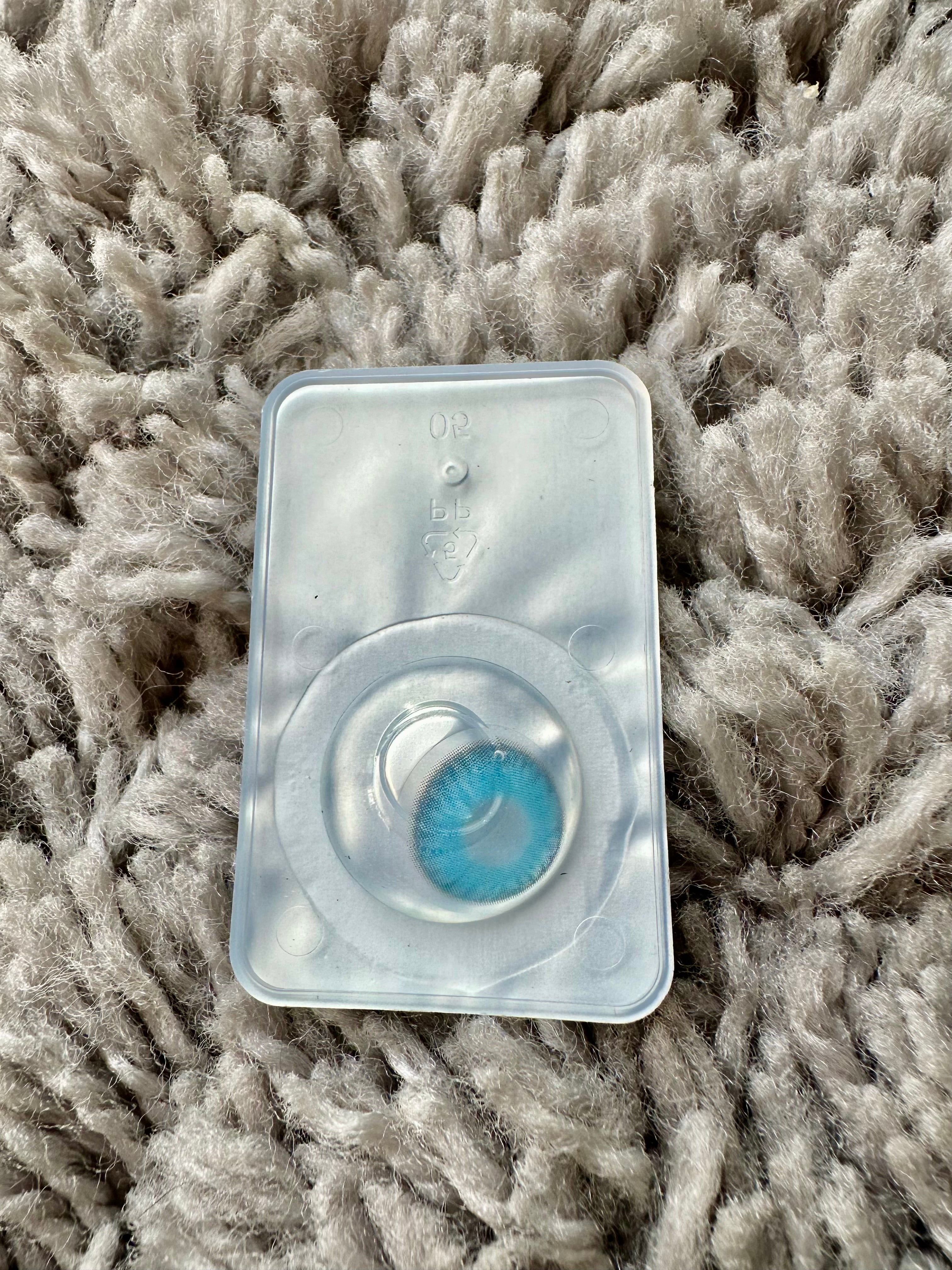 Bora Bora Blue Contact Lenses Rosy Wink