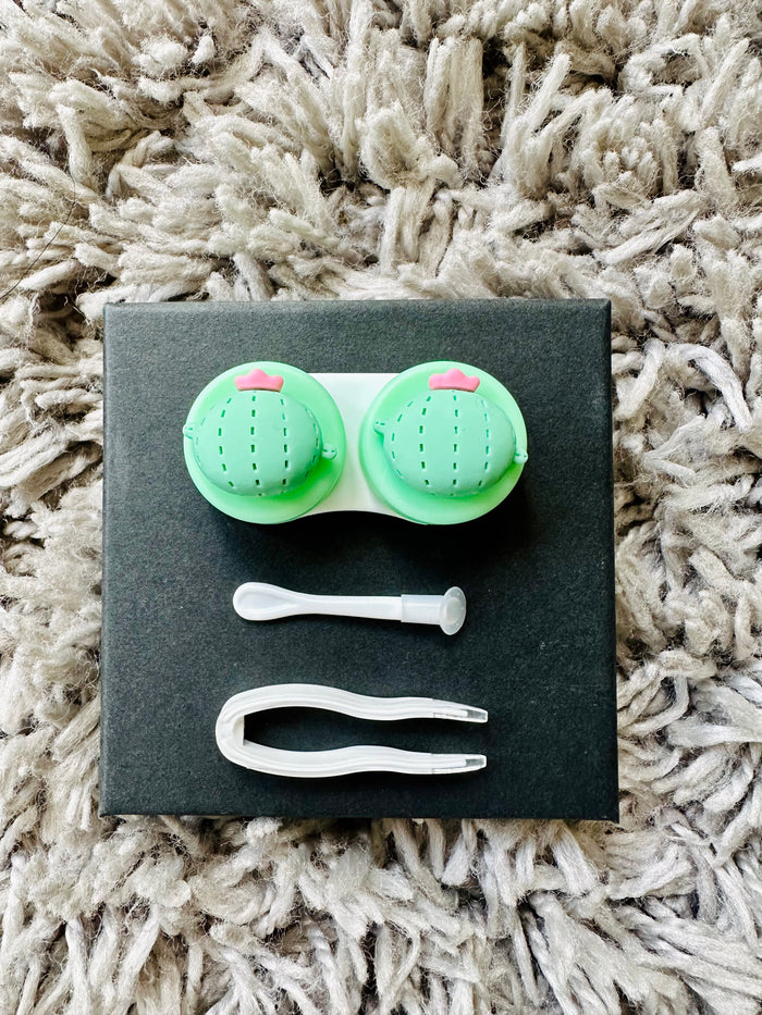 Cactus Contact Lens Case & Kit