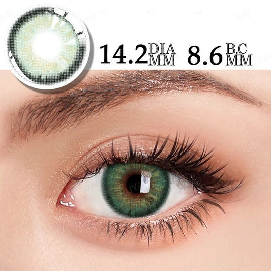 Deep Green Contact Lenses