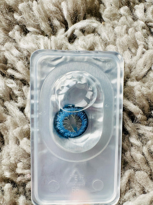Dinosaur Blue Contact Lenses