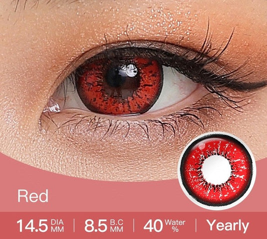 Flame Red Contact Lenses