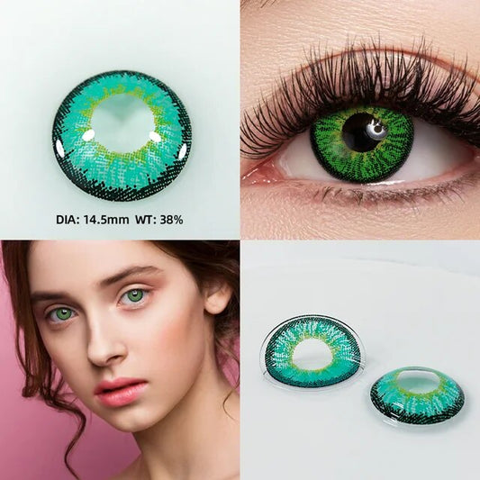 Funky Green Contact Lenses