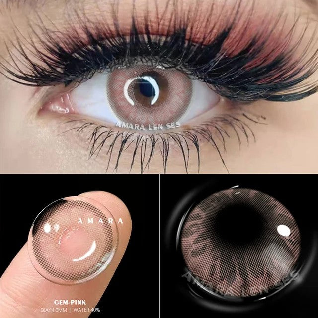 Gemstone Pink Contact Lenses