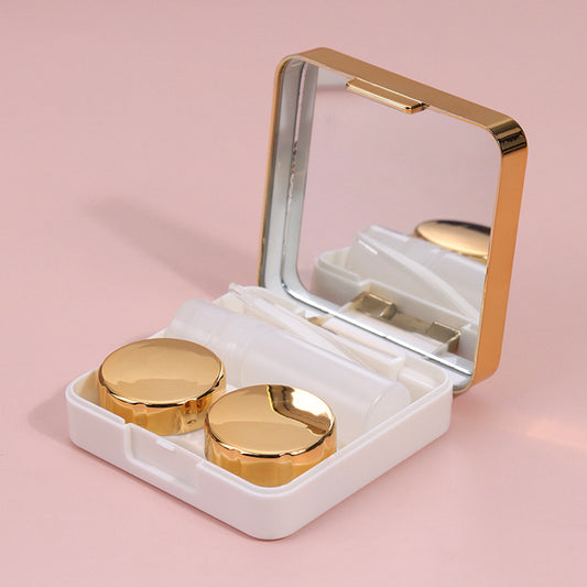 Metallic Gold Contact Lens Case & Kit