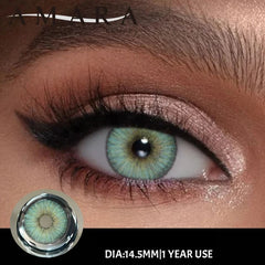 Green Burst Contact Lenses