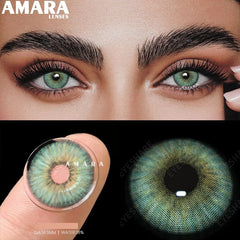 Green Burst Contact Lenses