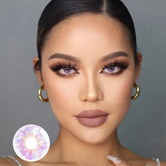 Kaleidoscope Purple Contact Lenses