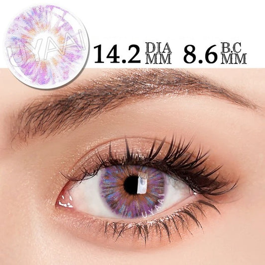 Kaleidoscope Purple Contact Lenses