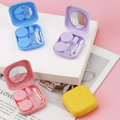 White Contact Lens Case & Kit