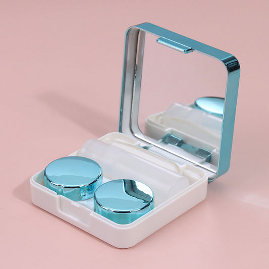 Metallic Turquoise Contact Lens Case & Kit