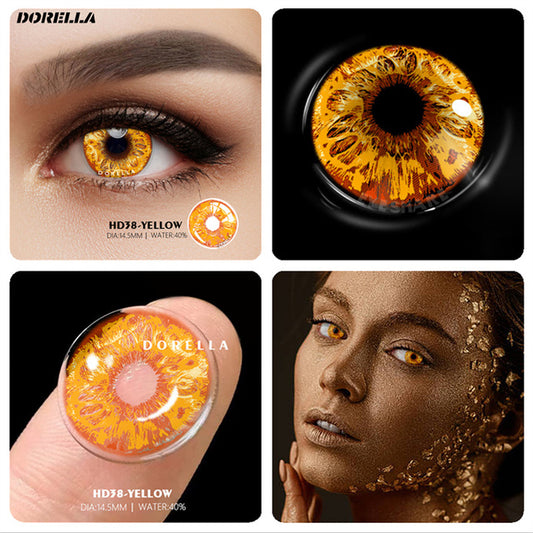 Fiery Yellow Contact Lenses