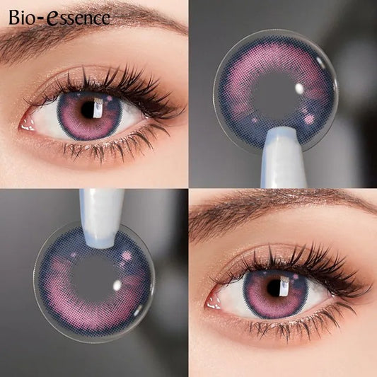 Pink Meets Blue Contact Lenses