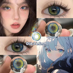 Playful Blue Contact Lenses