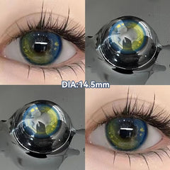 Playful Blue Contact Lenses
