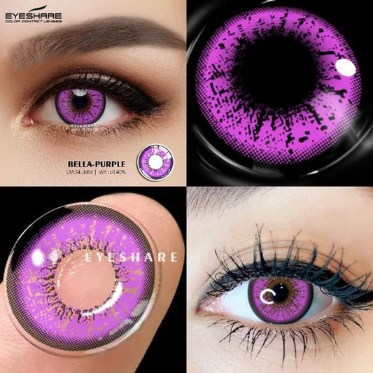 Purple Burst Contact Lenses