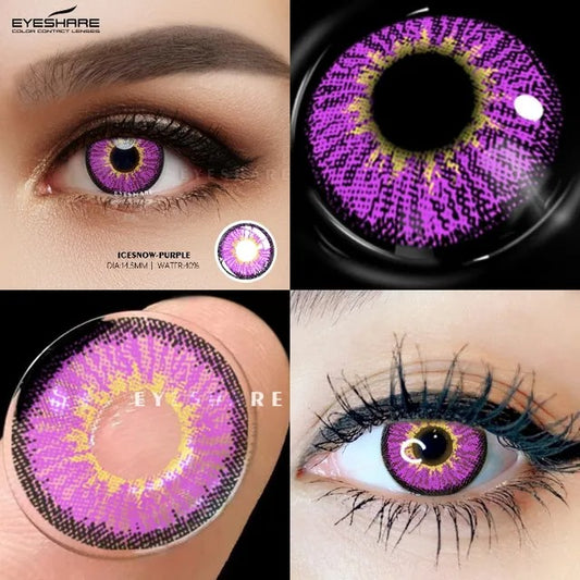 Purple Eclipse Contact Lenses