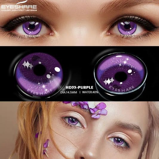 Purple Solar Contact Lenses