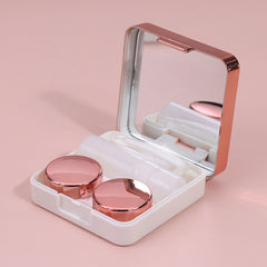 Metallic Rose Gold Contact Lens Case & Kit