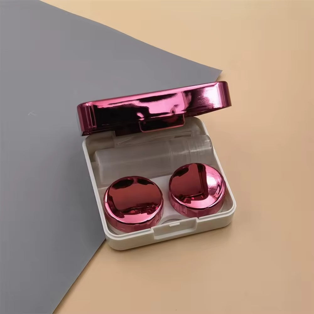 Metallic Pink Contact Lens Case & Kit