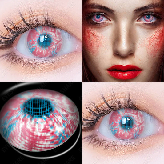 Scary Pink Contact Lenses