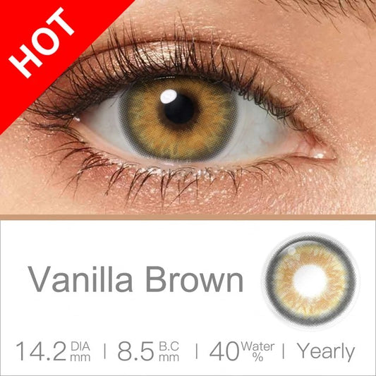 Vanilla Brown Contact Lenses