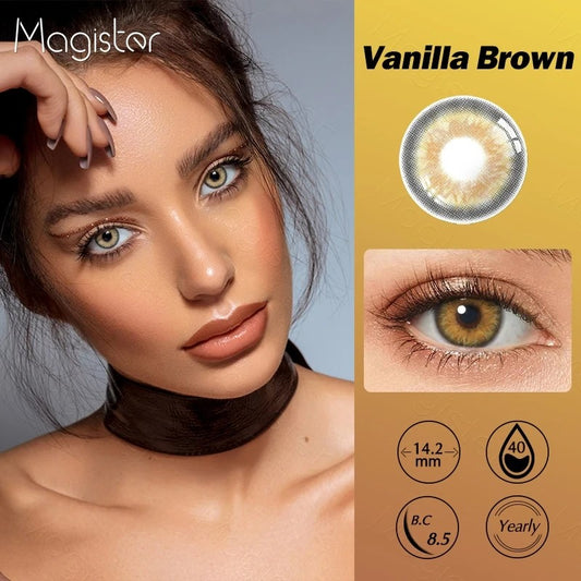Vanilla Brown Contact Lenses