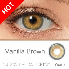 Vanilla Brown Contact Lenses