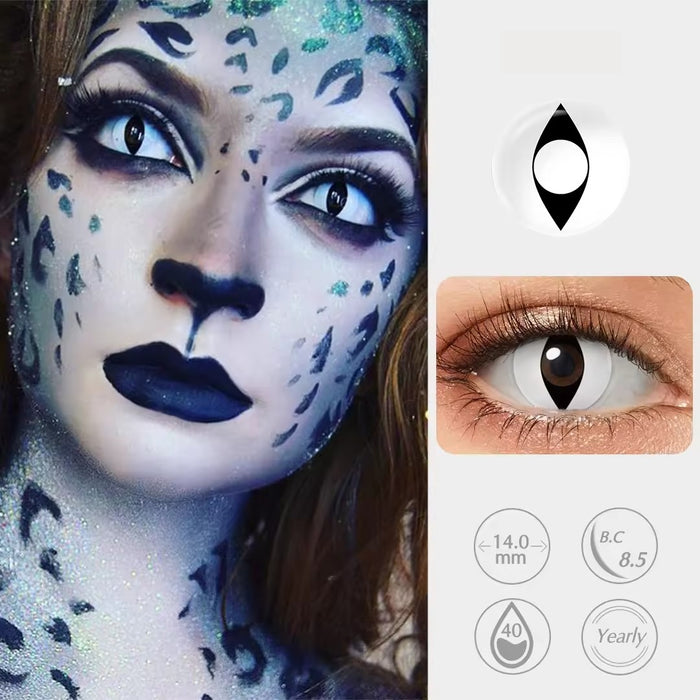 White Cat Eye Contact Lenses