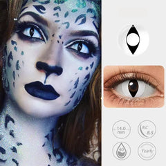 White Cat Eye Contact Lenses