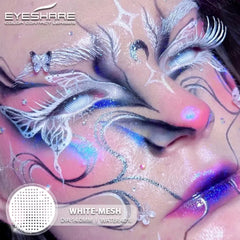 White Mesh Sclera Contact Lenses