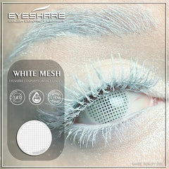 White Mesh Sclera Contact Lenses